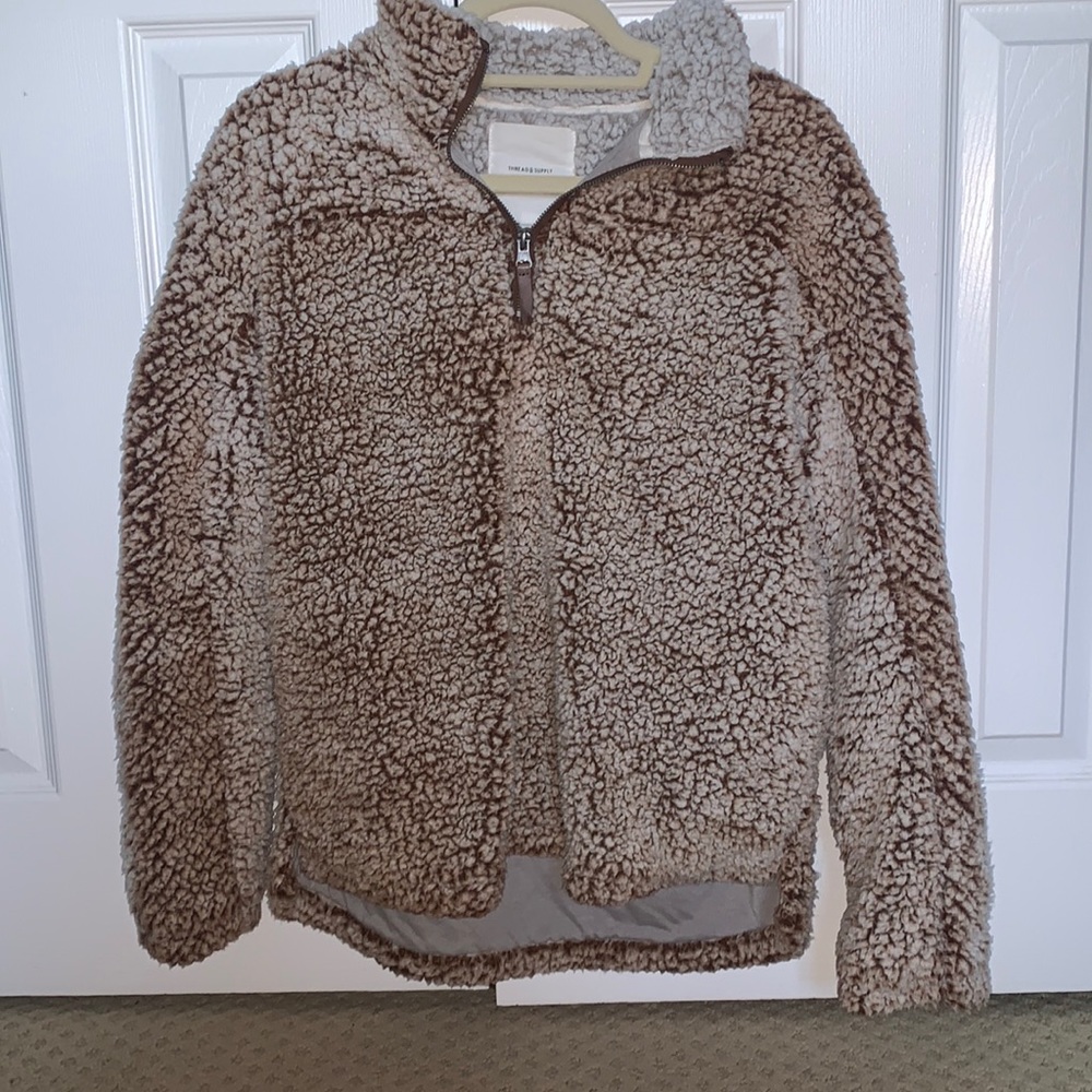 Fuzzy quarter zip!